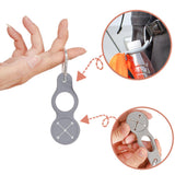 Maxbell Towel Hook Clip Supplies Ring Multifunction Water Bottle Holder for Sports Grey