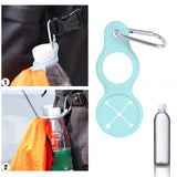 Maxbell Towel Hook Clip Supplies Ring Multifunction Water Bottle Holder for Sports Green