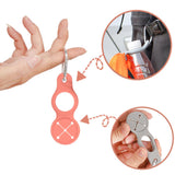 Maxbell Towel Hook Clip Supplies Ring Multifunction Water Bottle Holder for Sports Orange