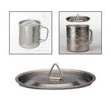 Maxbell Tea Coffee Mug Lid Camping Pot Lid Backpacking Hiking Titanium Water Cup Lid