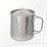 Maxbell Titanium Cup Camping Mug with Foldable Handle Coffee Cup for Backpacking