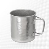 Maxbell Titanium Cup Camping Mug with Foldable Handle Coffee Cup for Backpacking