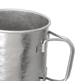 Maxbell Titanium Cup Camping Mug with Foldable Handle Coffee Cup for Backpacking