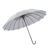 Maxbell 16 Ribs Automatic Open Umbrella Windproof for Outdoor Activities Camping Gray
