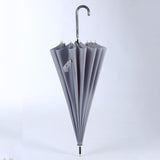 Maxbell 16 Ribs Automatic Open Umbrella Windproof for Outdoor Activities Camping Gray
