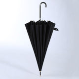 Maxbell 16 Ribs Automatic Open Umbrella Windproof for Outdoor Activities Camping Black
