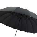 Maxbell 16 Ribs Automatic Open Umbrella Windproof for Outdoor Activities Camping Black