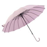 Maxbell 16 Ribs Automatic Open Umbrella Windproof for Outdoor Activities Camping Violet