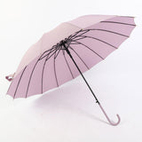 Maxbell 16 Ribs Automatic Open Umbrella Windproof for Outdoor Activities Camping Violet