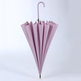 Maxbell 16 Ribs Automatic Open Umbrella Windproof for Outdoor Activities Camping Violet