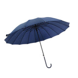 Maxbell 16 Ribs Automatic Open Umbrella Windproof for Outdoor Activities Camping Blue