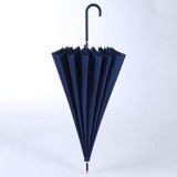 Maxbell 16 Ribs Automatic Open Umbrella Windproof for Outdoor Activities Camping Blue