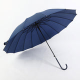 Maxbell 16 Ribs Automatic Open Umbrella Windproof for Outdoor Activities Camping Blue