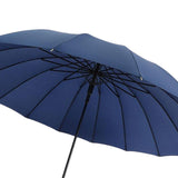 Maxbell 16 Ribs Automatic Open Umbrella Windproof for Outdoor Activities Camping Blue