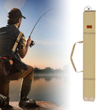 Maxbell Fishing Umbrella Bag Folding Fishing Tackle Bag Wear Resistant for Travel 140cm Beige