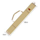 Maxbell Fishing Umbrella Bag Folding Fishing Tackle Bag Wear Resistant for Travel 140cm Beige