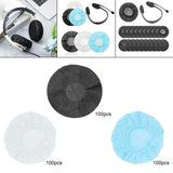 Maxbell Disposable Headphone Covers Earcup Covers Stretch for Net Bars Black