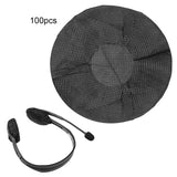 Maxbell Disposable Headphone Covers Earcup Covers Stretch for Net Bars Black