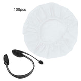 Maxbell Disposable Headphone Covers Earcup Covers Stretch for Net Bars White