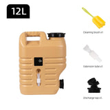 Maxbell Water Storage Bucket 12L with Handle Jugs PP for Dish Washing Survival
