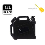 Maxbell Water Storage Tank 3.17Gallon Bucket Cleaning Brush for Survival BBQ Tourism Black