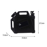 Maxbell Water Storage Tank 3.17Gallon Bucket Cleaning Brush for Survival BBQ Tourism Black