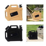 Maxbell Water Storage Tank 3.17Gallon Bucket Cleaning Brush for Survival BBQ Tourism Black