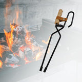Maxbell Fireplace Tongs Fire Place Picnic Heat Insulation Outdoor Fire Tongs clip