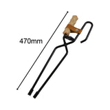 Maxbell Fireplace Tongs Fire Place Picnic Heat Insulation Outdoor Fire Tongs clip
