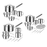 Maxbell Cooking Pot Camping Equipment Accessories Stackable Portable for Picnic 6pcs