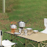 Maxbell Cooking Pot Camping Equipment Accessories Stackable Portable for Picnic 12pcs