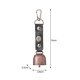 Maxbell Vintage Style Outdoor Camping bell Pendant Metal for Livestock Cow Black