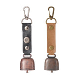 Maxbell Vintage Style Outdoor Camping bell Pendant Metal for Livestock Cow Black