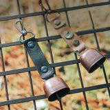Maxbell Vintage Style Outdoor Camping bell Pendant Metal for Livestock Cow Black