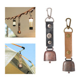 Maxbell Vintage Style Outdoor Camping bell Pendant Metal for Livestock Cow Black