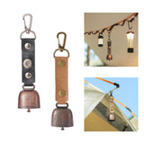 Maxbell Vintage Style Outdoor Camping bell Pendant Metal for Livestock Cow Black