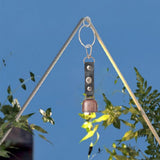 Maxbell Vintage Style Outdoor Camping bell Pendant Metal for Livestock Cow Black
