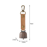 Maxbell Vintage Style Outdoor Camping bell Pendant Metal for Livestock Cow Brown