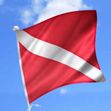 Maxbell Dive Flag down Flag Polyester Heavy Duty for Spearfishing Outdoor