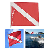 Maxbell Dive Flag down Flag Polyester Heavy Duty for Spearfishing Outdoor