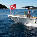 Maxbell Dive Flag down Flag Polyester Heavy Duty for Spearfishing Outdoor