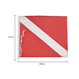 Maxbell Dive Flag down Flag Polyester Heavy Duty for Spearfishing Outdoor