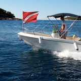 Maxbell Dive Flag 20" x 24 for Snorkeling Use with Float, Buoy, Boat, Flagpole