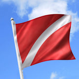 Maxbell Dive Flag 20" x 24 for Snorkeling Use with Float, Buoy, Boat, Flagpole