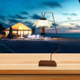 Maxbell Camping Table Lamp Pole Lantern Stand Light Holder for Outdoor Backpacking Bow Shape