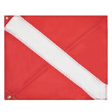 Maxbell Diver Down Flag with Removable Pole Portable Dive Marker for Free Diving