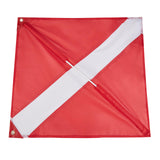 Maxbell Diver Down Flag with Removable Pole Portable Dive Marker for Free Diving