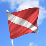 Maxbell Diver Down Flag with Removable Pole Portable Dive Marker for Free Diving
