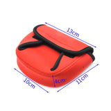 Maxbell Fishing Reel Bag Fishing Reel Protective Case Shockproof Tote Tackle Bag red