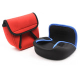 Maxbell Fishing Reel Bag Fishing Reel Protective Case Shockproof Tote Tackle Bag red
